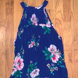 Smocked Halter Top Floral